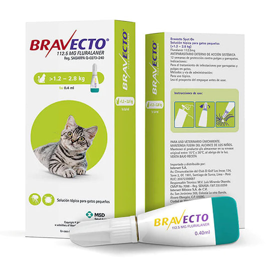 BRAVECTO® Spot-On 112.mg - (1.2-2.8kg)