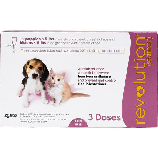 Revolution® for puppies and kittens - <5 Lbs